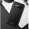 iPaky Carbon Fiber flexibilis TPU tok Samsung S10 Plus fekete thumbnail