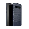 iPaky Carbon Fiber flexibilis TPU tok Samsung S10 Plus kék thumbnail