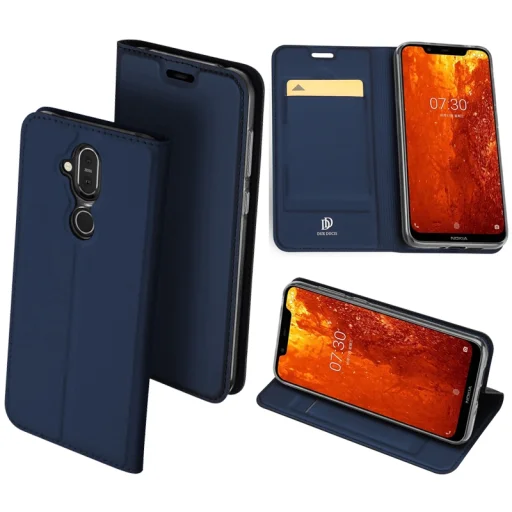 Samsung A70 Dux Ducis Skin Pro fliptok kék - 1