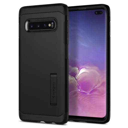Spigen Tough Armor Samsung S10 Plus fekete színben - 1