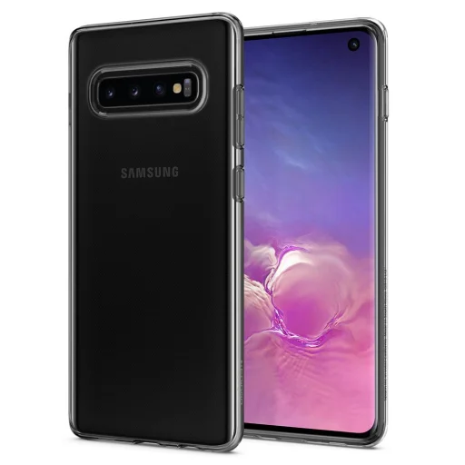 SPIGEN Liquid Crystal flexibilis TPU gél tok Samsung S10 áttetsző - 3