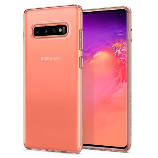 SPIGEN Liquid Crystal flexibilis TPU gél tok Samsung S10 áttetsző - 5