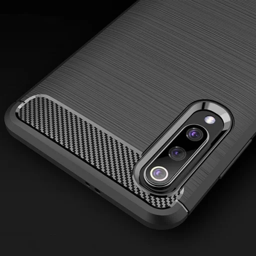Carbon mintájú TPU tok Xiaomi Mi 9 fekete - 2