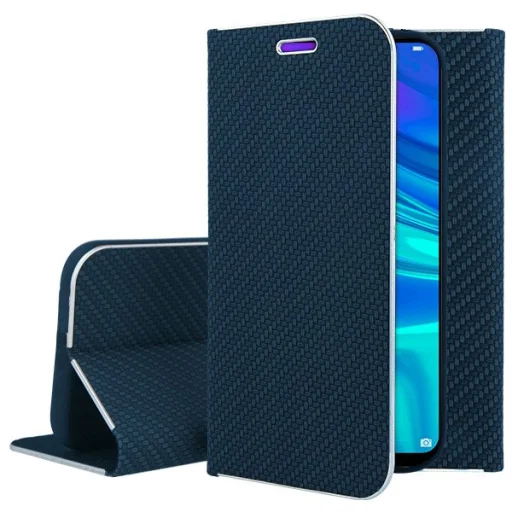 Vennus Book Carbon fliptok Huawei P Smart 2019 kék - 1