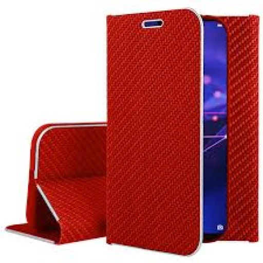 Vennus Book Carbon fliptok Huawei Mate 20 Lite piros - 1