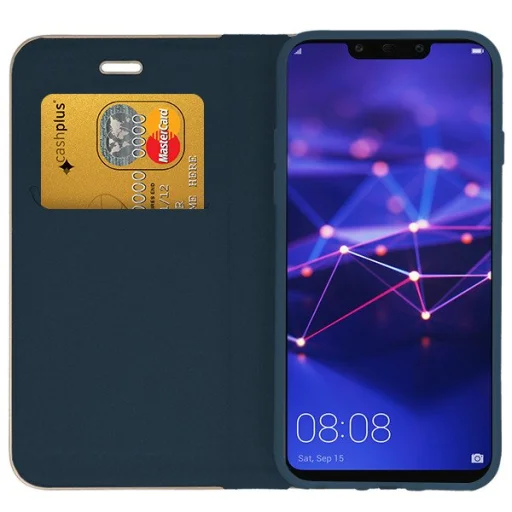 Vennus Book Carbon fliptok Huawei Mate 20 Lite kék - 3