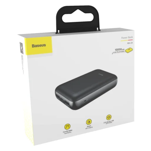 Baseus Mini JA power bank 10000 mAh USB/USB-C/ micro USB 2.1A fekete (PPJAN-A01) - 3