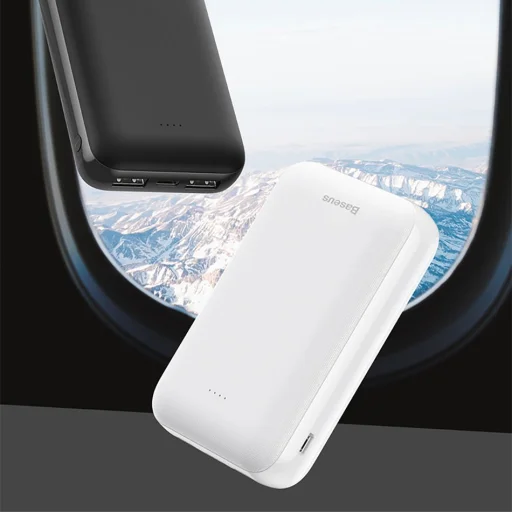 Baseus Mini JA powerbank 10000 mAh USB/USB-C/ micro USB 2.1A fehér - 3