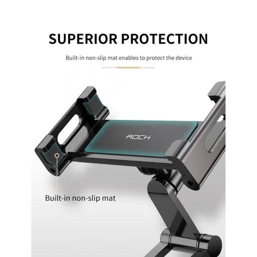 ROCK Univerzális telefon és tablet állvány ezüst színben - 10