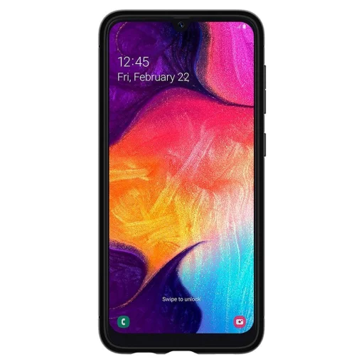 Samsung A50 Spigen Rugged Armor tok matt fekete - 3