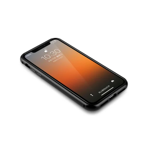 Mágneses kemény tok iPhone XR fekete színben - 4