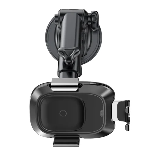 Baseus Smart Gravity univerzális elektromos autós telefontartó és Qi gyorstöltő fekete - 6