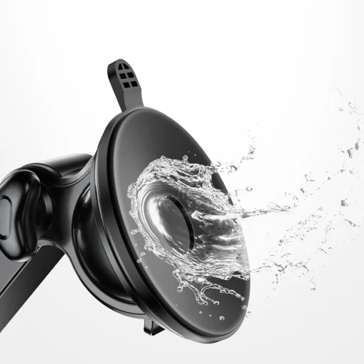 Baseus Smart Gravity univerzális elektromos autós telefontartó és Qi gyorstöltő fekete - 14