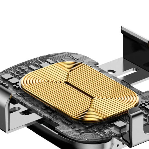 Baseus Smart Gravity univerzális elektromos autós telefontartó és Qi gyorstöltő fekete - 16