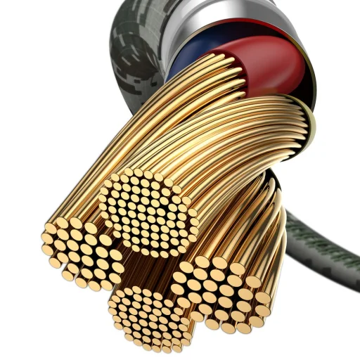 Baseus terepmintás 90 fokban döntött Lightning - USB kábel 2.4A 1m zöld - 4