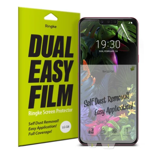 Ringke Dual Easy 2x kijelzővédő PET fólia LG G8 ThinQ - 1