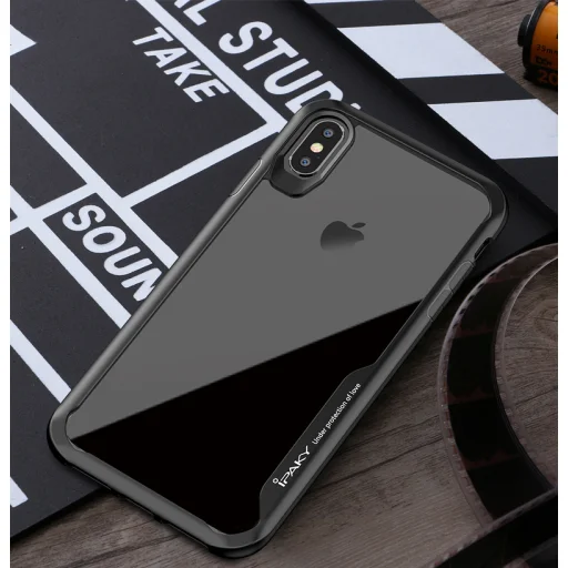 IPAKY Survival gél tok fokozott védelemmel iPhone XS MAX piros színben - 5