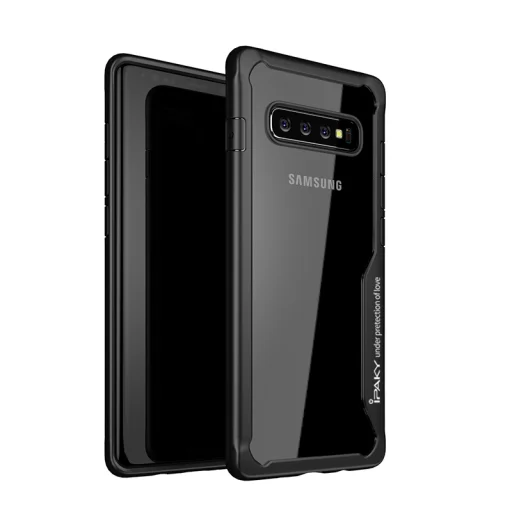 IPAKY Survival gél tok fokozott védelemmel Samsung S10 fekete színben - 1