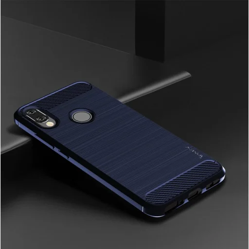 iPaky Slim Carbon Fiber flexibilis TPU tok Xiaomi Redmi Note 7 kék - 2