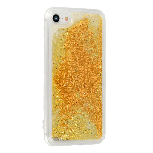 Liquid folyékony flitteres mintájú tok Huawei Mate 20 Lite arany - 1