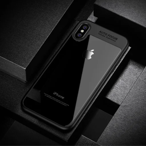 IPAKY Frame áttetsző TPU tok iPhone X/XS fehér színű kerettel - 7