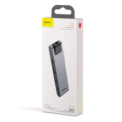 Baseus 7in1 Thunderbolt type C+Pro HUB dokkoló állomás szürke - 1