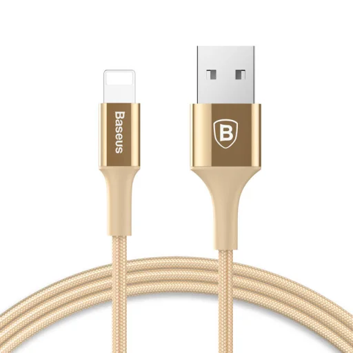 Baseus Shining USB/Lightning kábel 2A/1m arany színben - 1