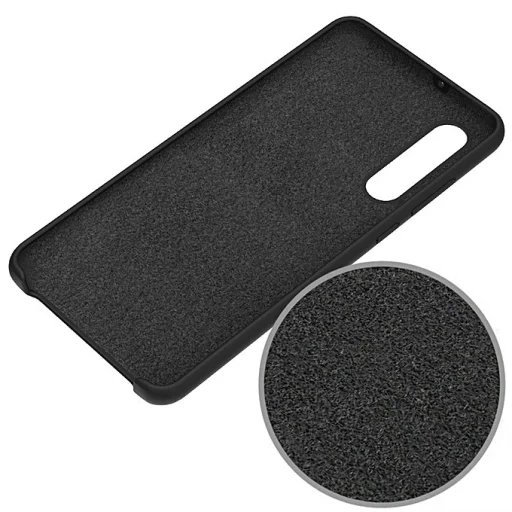 Flexibilis szilikon tok Huawei P30 Lite fekete - 3