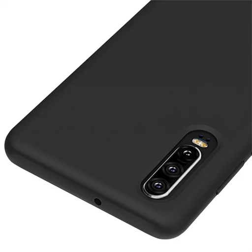 Flexibilis szilikon tok Huawei P30 Lite fekete - 4