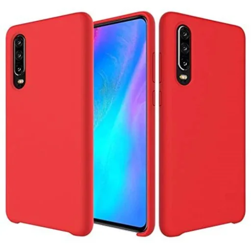 Flexibilis szilikon tok Huawei P30 Lite piros - 1