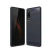 iPaky Slim Carbon Fiber flexibilis TPU tok Huawei P30 Lite kék thumbnail