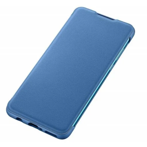 Huawei Wallet Cover Bookcase gyári fekete flip tok Huawei P30 Lite kék - 5