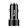 Baseus Dual USB autós szivargyújtós töltő 3.4A Lightning kábellel fekete thumbnail