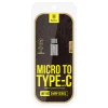 Baseus Sharp Micro USB - Type-C átalakító ezüst thumbnail