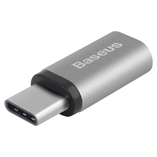 Baseus Sharp Micro USB - Type-C átalakító ezüst - 4