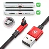 Baseus MVP Double-sided könyök Micro USB kábel 1.5A 2M fekete thumbnail