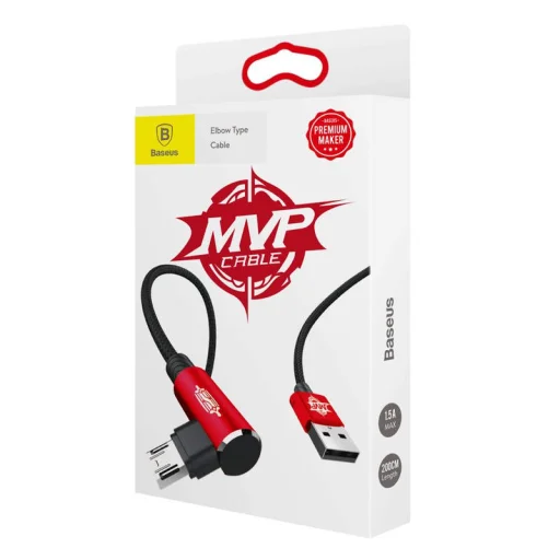 Baseus MVP Double-sided könyök Micro USB kábel 1.5A 2M fekete - 6