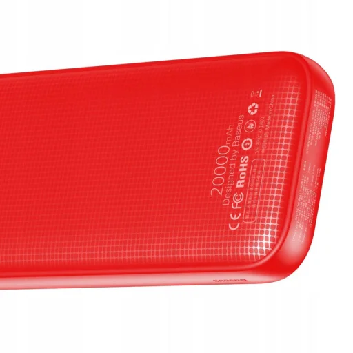 Baseus powerbank PD+QC3.0 gyorstöltéssel 20000 mAh piros - 3