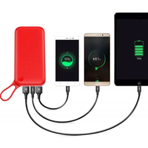 Baseus powerbank PD+QC3.0 gyorstöltéssel 20000 mAh piros - 4