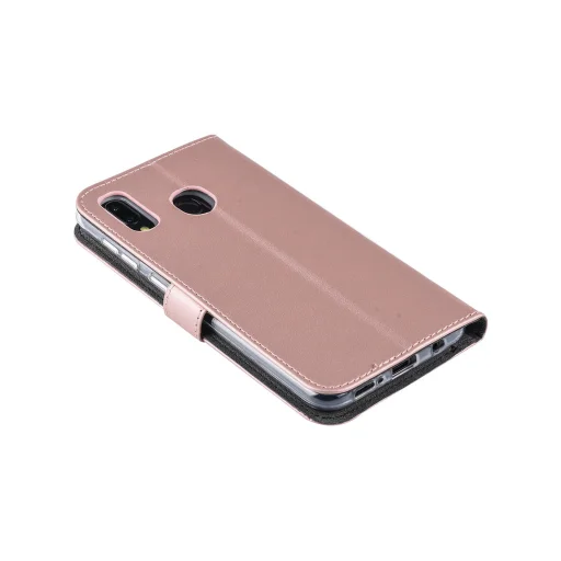 Fliptok Samsung A20 rózsa arany színben - 2