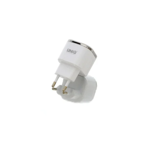 UNIQ Dual Port 2.4A hálózati, USB fali töltő adapter Micro-USB fehér - 3