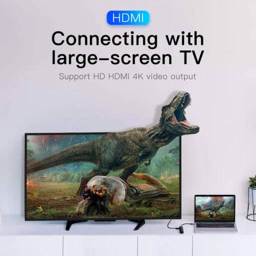 Baseus HUB Type-C - PD HDMI USB 3.0 LAN átalakító szürke (CAHUB-J0G) - 6