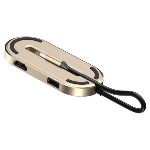 Baseus HUB multifunkciós Type-C konverter arany - 10