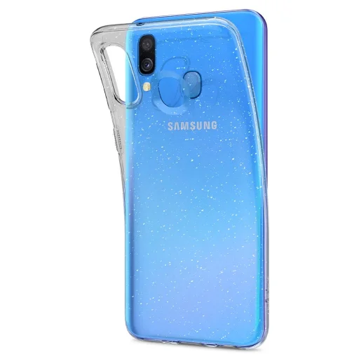 Samsung A50 SPIGEN Liquid Crystal flexibilis TPU gél tok áttetsző - 2