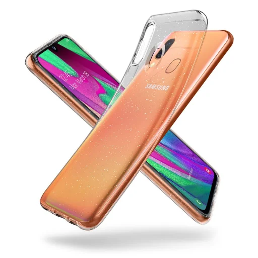 Samsung A50 SPIGEN Liquid Crystal flexibilis TPU gél tok áttetsző - 4