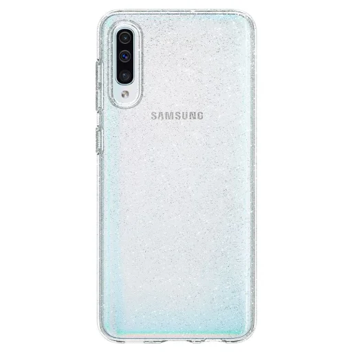 Samsung A50 SPIGEN Liquid Crystal flexibilis TPU gél tok áttetsző - 3