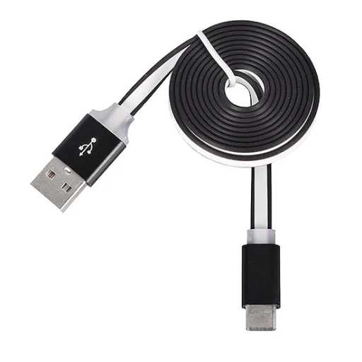 Slim Metal USB-Type C kábel 1m fekete - 1