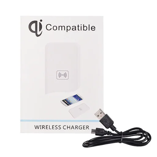 Vezeték nélküli Qi gyorstöltő fehér 2A - 3