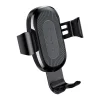Baseus Gravity vezeték nélküli autós Qi gyorstöltő és telefontartó flexibilis karral fekete thumbnail