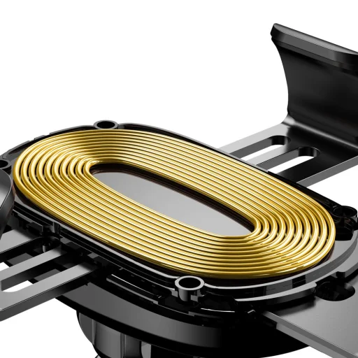 Baseus Gravity vezeték nélküli autós Qi gyorstöltő és telefontartó flexibilis karral fekete - 5